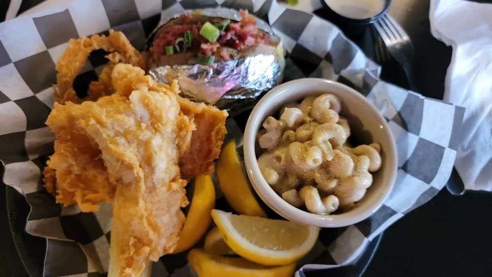 Cod Loaded Nked Potato Baked