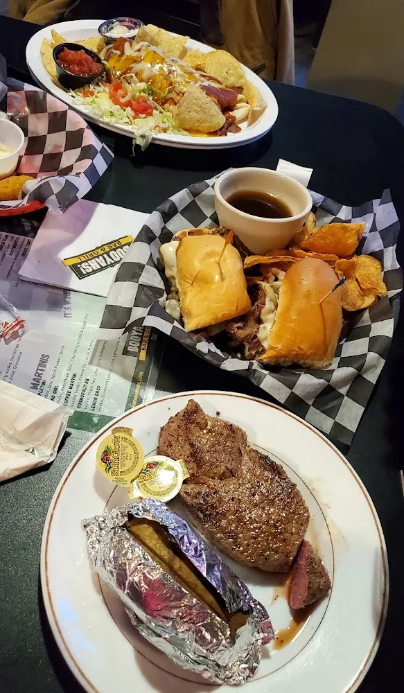 Steak & Baked Potato Prime Rib French Dip & Wet Burrito